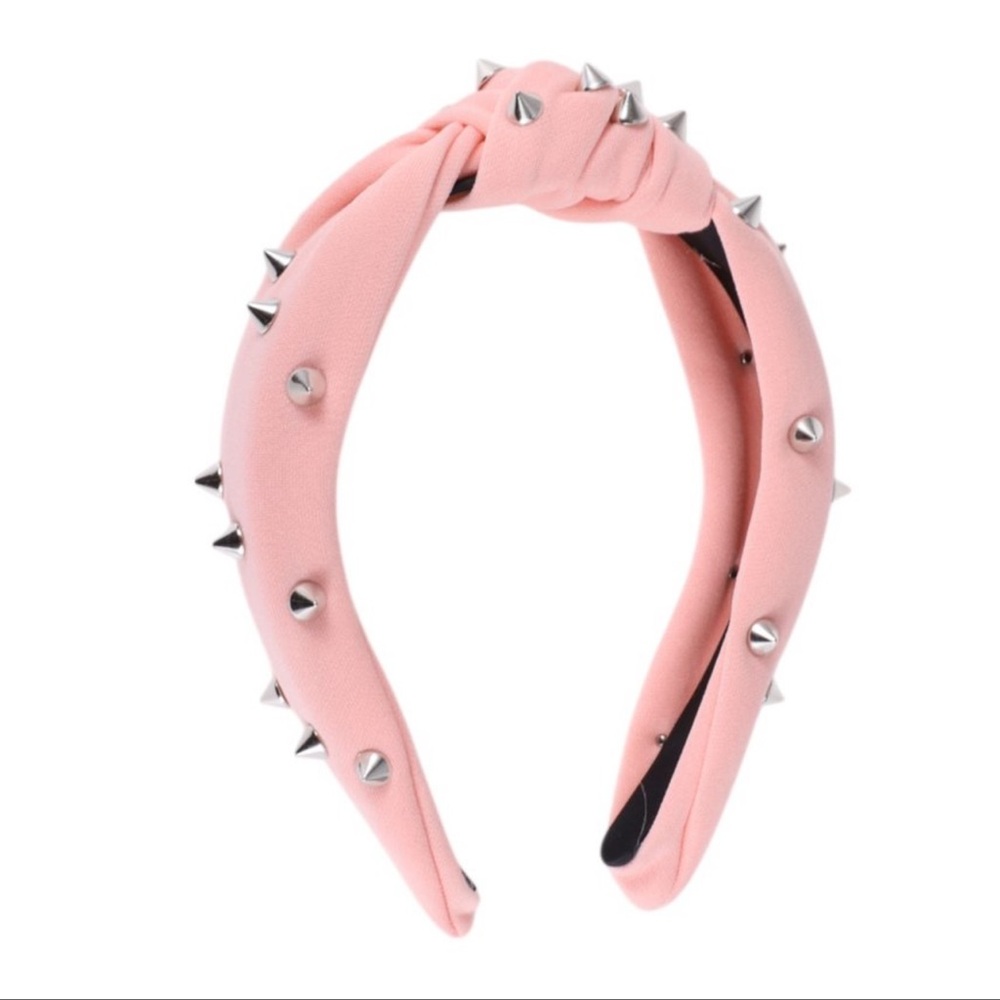 Pink Studded Spike Headband